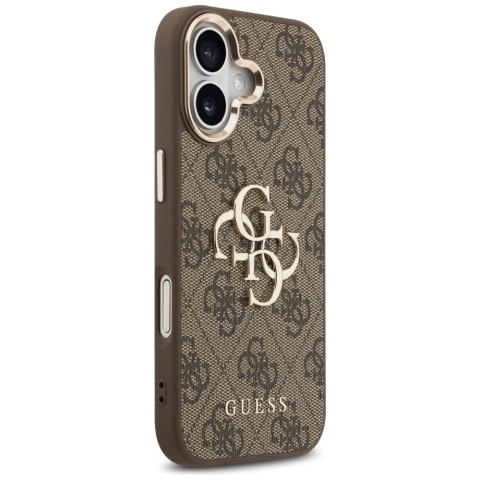 Guess nakładka do iPhone 17 HC 4G PU W/ BIG 4G CLASSIC LOGO GD brązowa