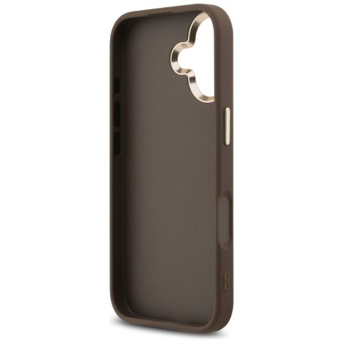 Guess nakładka do iPhone 17 HC 4G PU W/ BIG 4G CLASSIC LOGO GD brązowa
