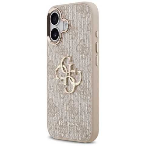 Guess nakładka do iPhone 17 HC 4G PU W/ BIG 4G CLASSIC LOGO GD różowa