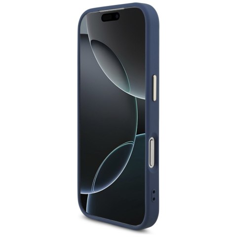 Guess nakładka do iPhone 17 Pro HC 4G PU W/ BIG 4G CLASSIC LOGO GD niebieska