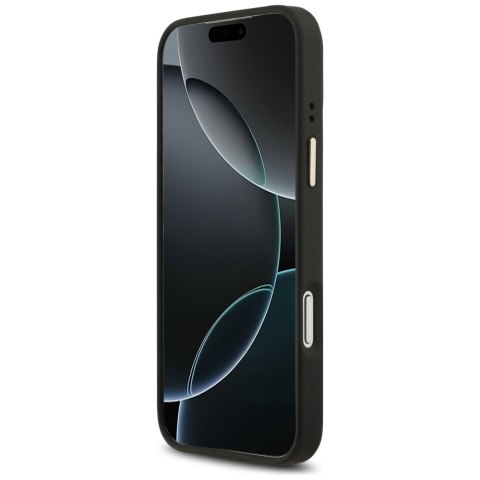Guess nakładka do iPhone 17 Pro Max HC MAGSAFE PU W/ 4G PU STRIPE czarna