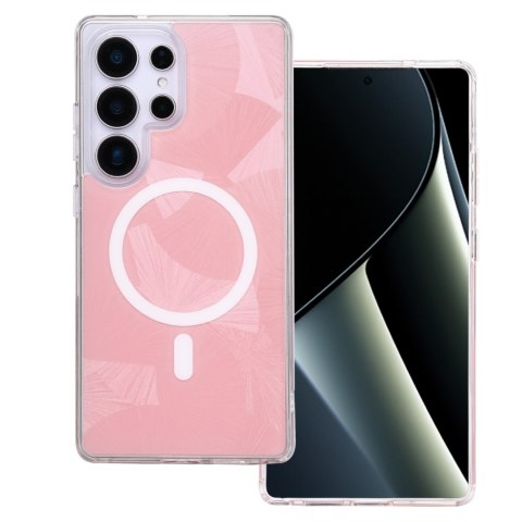 Nakładka Flash Mag do Samsung Galaxy S25 Ultra różowa