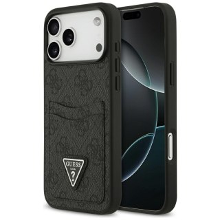 Guess nakładka 4G Double Card Triangle do iPhone 17 Pro Max czarna