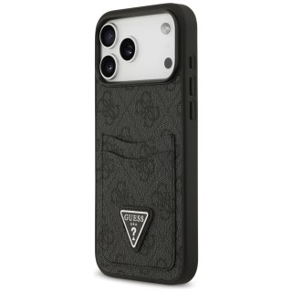Guess nakładka 4G Double Card Triangle do iPhone 17 Pro Max czarna