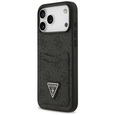 Guess nakładka 4G Double Card Triangle do iPhone 17 Pro Max czarna