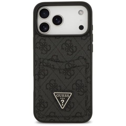 Guess nakładka 4G Double Card Triangle do iPhone 17 Pro Max czarna