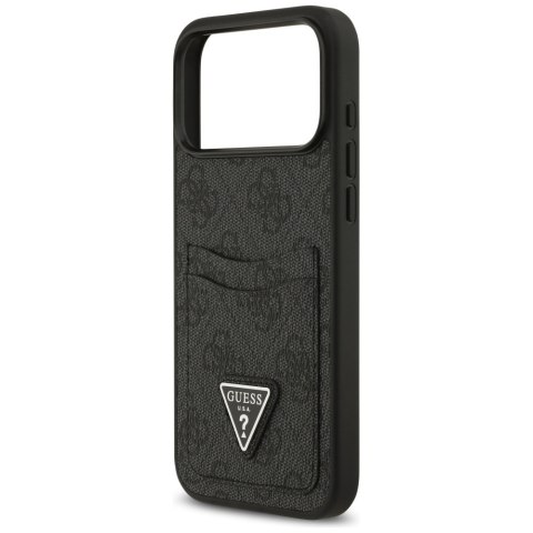 Guess nakładka 4G Double Card Triangle do iPhone 17 Pro Max czarna