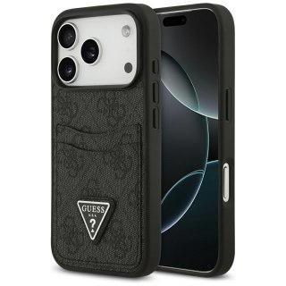 Guess nakładka 4G Double Card Triangle do iPhone 17 Pro czarna