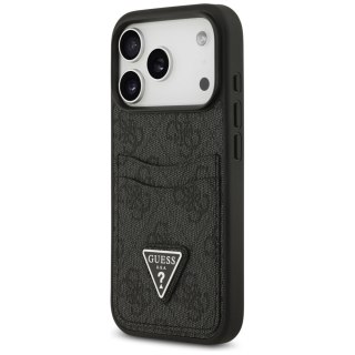 Guess nakładka 4G Double Card Triangle do iPhone 17 Pro czarna