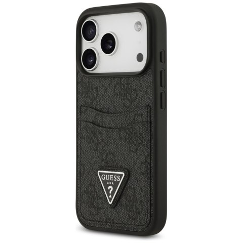 Guess nakładka 4G Double Card Triangle do iPhone 17 Pro czarna