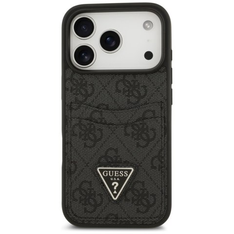 Guess nakładka 4G Double Card Triangle do iPhone 17 Pro czarna
