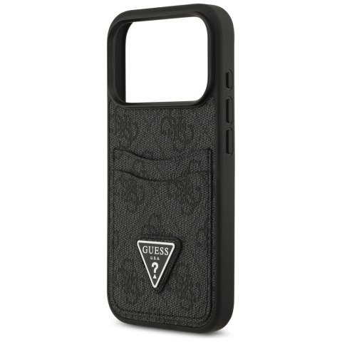 Guess nakładka 4G Double Card Triangle do iPhone 17 Pro czarna