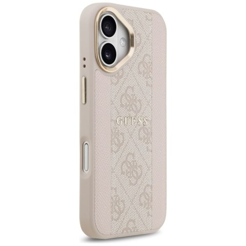 Guess nakładka 4G Stripe MagSafe do iPhone 17 różowa