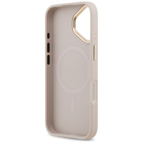 Guess nakładka 4G Stripe MagSafe do iPhone 17 różowa