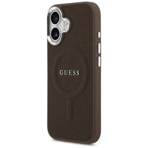 Guess nakładka Classic Logo MagSafe do iPhone 17 brązowa
