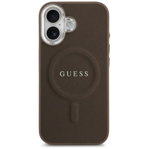 Guess nakładka Classic Logo MagSafe do iPhone 17 brązowa