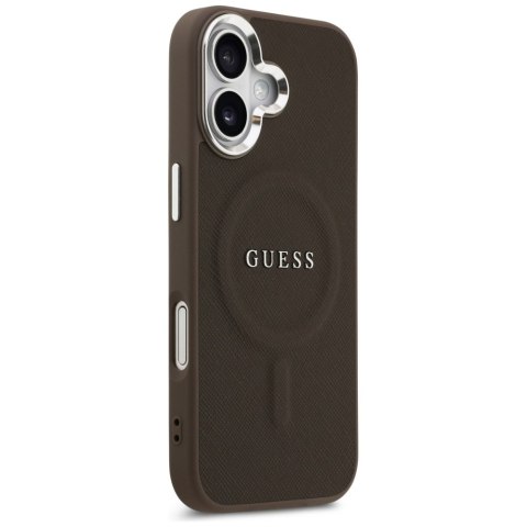 Guess nakładka Classic Logo MagSafe do iPhone 17 brązowa