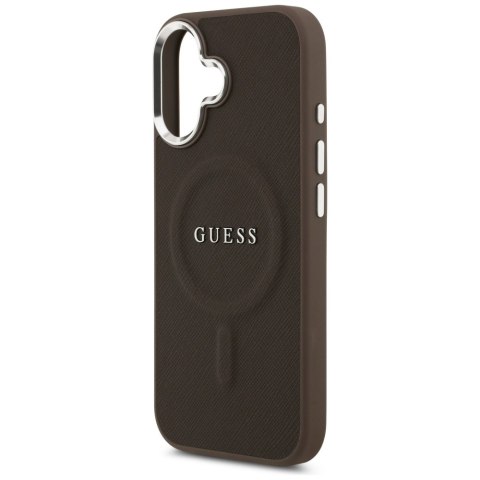 Guess nakładka Classic Logo MagSafe do iPhone 17 brązowa