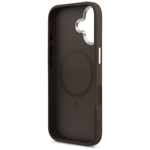 Guess nakładka Classic Logo MagSafe do iPhone 17 brązowa