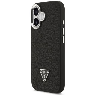 Guess nakładka Grained Triangle Logo MagSafe do iPhone 17 czarna