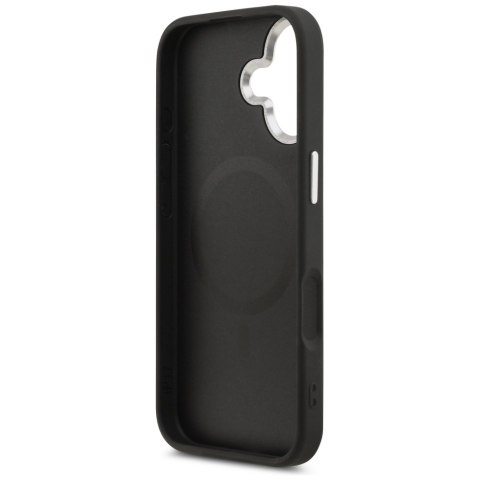 Guess nakładka Grained Triangle Logo MagSafe do iPhone 17 czarna