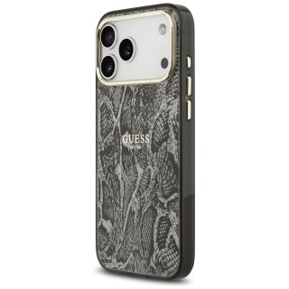 Guess nakładka Python Pattern MagSafe do iPhone 17 Pro Max czarna