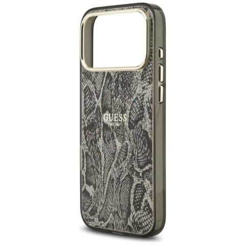 Guess nakładka Python Pattern MagSafe do iPhone 17 Pro Max czarna