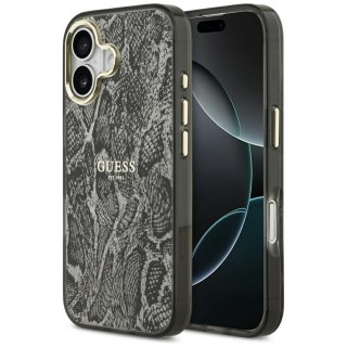 Guess nakładka Python Pattern MagSafe do iPhone 17 czarna