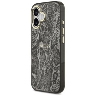 Guess nakładka Python Pattern MagSafe do iPhone 17 czarna