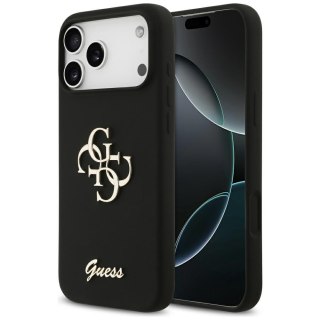 Guess nakładka Silicone Big 4G Script do iPhone 17 Pro Max czarna