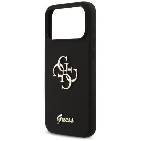 Guess nakładka Silicone Big 4G Script do iPhone 17 Pro Max czarna