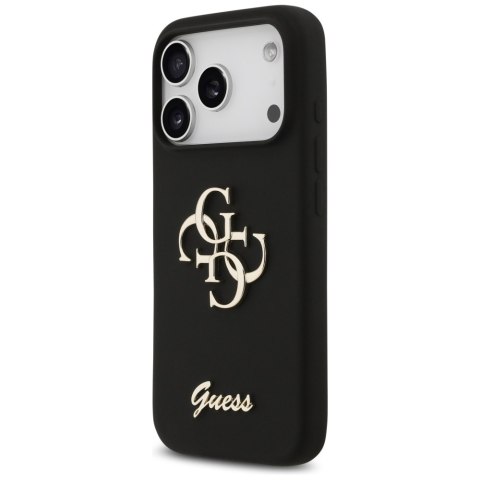 Guess nakładka Silicone Big 4G Script do iPhone 17 Pro czarna