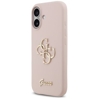 Guess nakładka Silicone Big 4G Script do iPhone 17 różowa