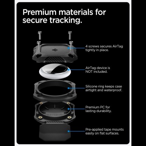 SPIGEN TOUGH ARMOR APPLE AIRTAG BLACK