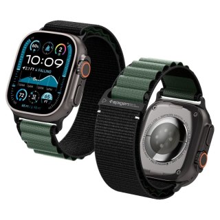 SPIGEN WBF1 BAND APPLE WATCH 8 / 9 / 10 / 11 / SE / ULTRA (44 / 45 / 46 / 49 MM) BLACK/GREEN