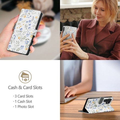 TECH-PROTECT WALLET GALAXY A26 5G / A17 4G / 5G SPRING FLOWERS