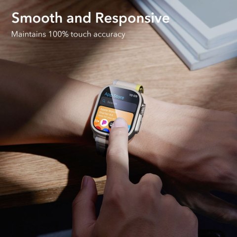 SZKŁO HARTOWANE ESR ARMORITE TEMPERED GLASS 2-PACK APPLE WATCH ULTRA 1 / 2 / 3 (49 MM) TITANIUM