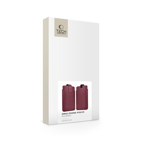 TECH-PROTECT SM65 UNIVERSAL PHONE POUCH 6.0-6.9 INCH MULBERRY
