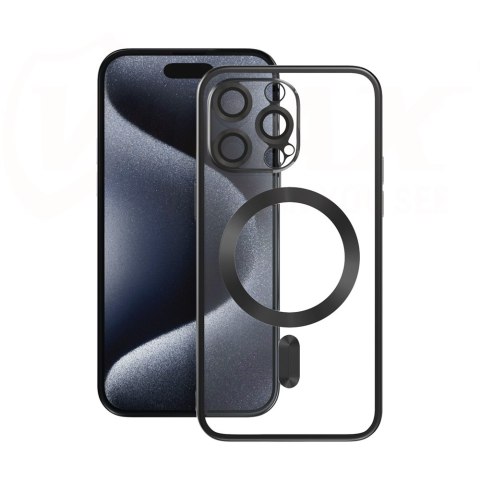 Vmax nakładka Electroplating Mag TPU do iPhone 15 Plus 6,7" czarna