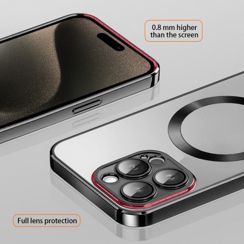 Vmax nakładka Electroplating Mag TPU do iPhone 15 Pro 6,1" czarna Vmax nakładka Electroplating Mag TPU do iPhone 15 Pro 6,1" czarna