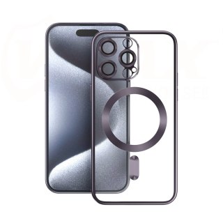 Vmax nakładka Electroplating Mag TPU do iPhone 15 Pro 6,1" fioletowa
