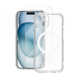 Vmax zestaw nakładka Mag + szkło 2,5D premium do iPhone 15 6,1"