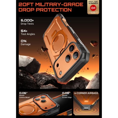 SUPCASE UB GRIP PRO MAG MAGSAFE IPHONE 17 PRO MAX CLEAR/CORAL