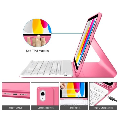 TECH-PROTECT SC PEN + KEYBOARD IPAD 10.9" 10 / 2022 / 11" 11 / 2025 MAGENTA