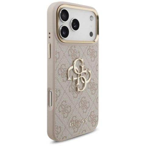 Guess nakładka 4G Big 4G Classic Logo Big Strap Metal Buttons do iPhone 17 Pro Max różowa