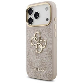 Guess nakładka 4G Big 4G Classic Logo Big Strap Metal Buttons do iPhone 17 Pro różowa