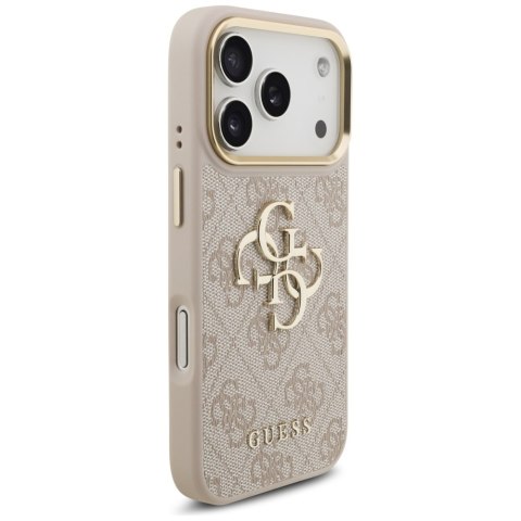 Guess nakładka 4G Big 4G Classic Logo Big Strap Metal Buttons do iPhone 17 Pro różowa