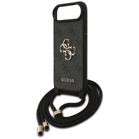 Guess nakładka 4G Big Logo Cord Stap Crossbody do iPhone Air czarna