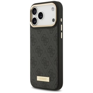 Guess nakładka 4G Logo Plate MagSafe do iPhone 17 Pro Max czarna