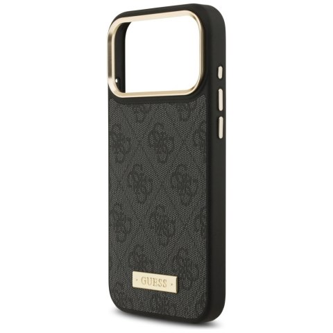 Guess nakładka 4G Logo Plate MagSafe do iPhone 17 Pro Max czarna